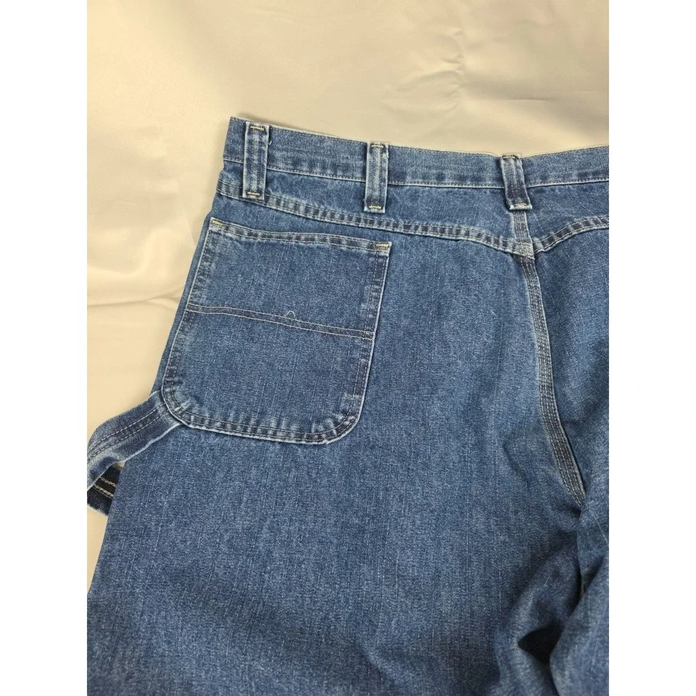 Wrangler Jeans Mens Carpenter 44x32 Blue Relaxed Baggy